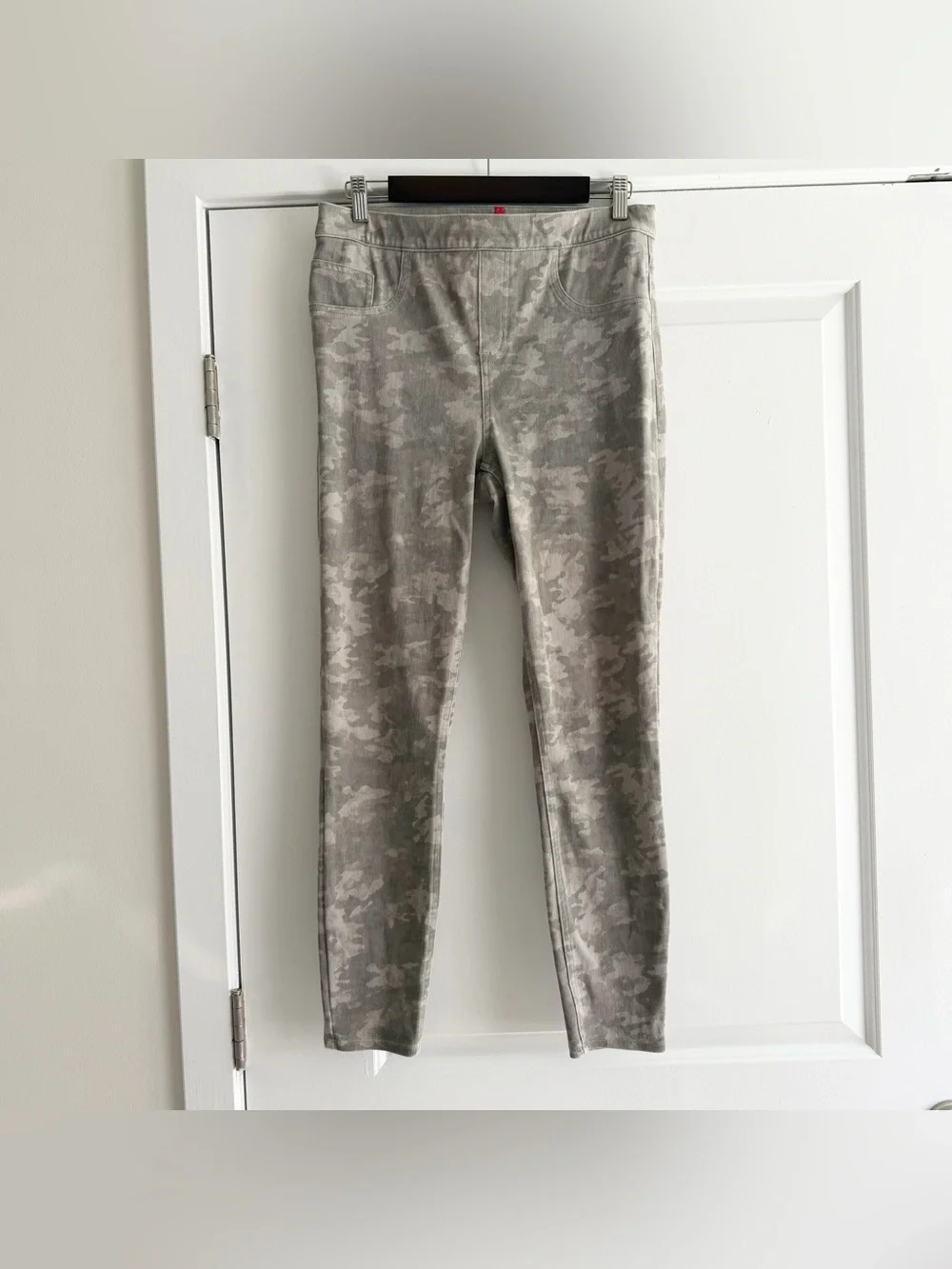 Spank Light Green & Grey Camouflage Jeggings